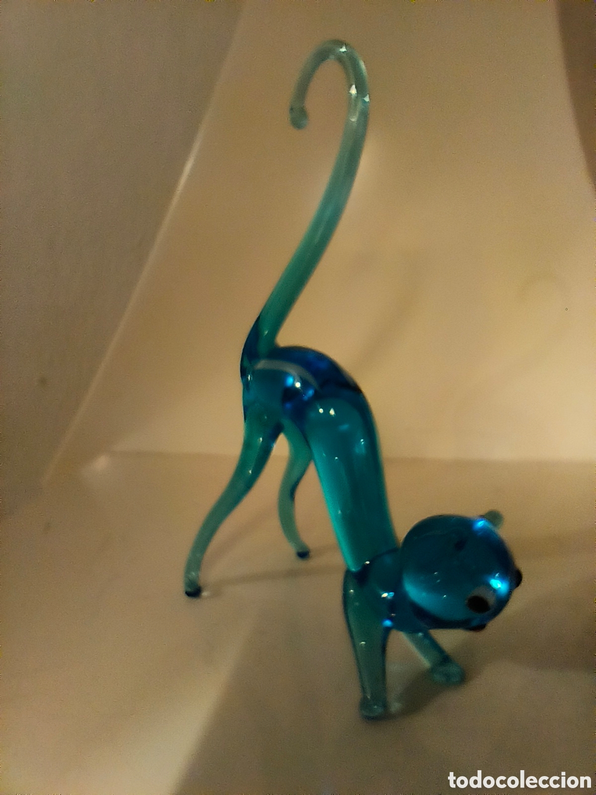 Antig&uuml;edades: Cristal de Murano. Gato - Foto 5