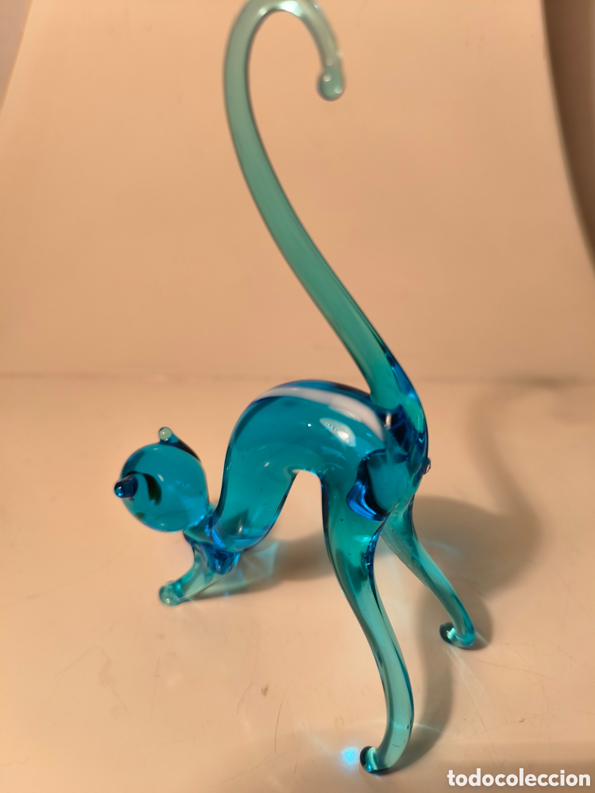 Antig&uuml;edades: Cristal de Murano. Gato - Foto 2