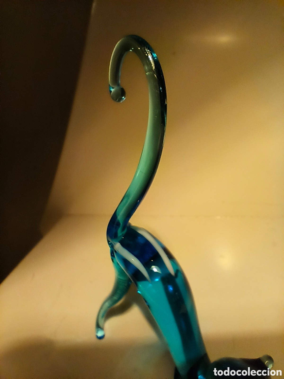 Antig&uuml;edades: Cristal de Murano. Gato - Foto 4