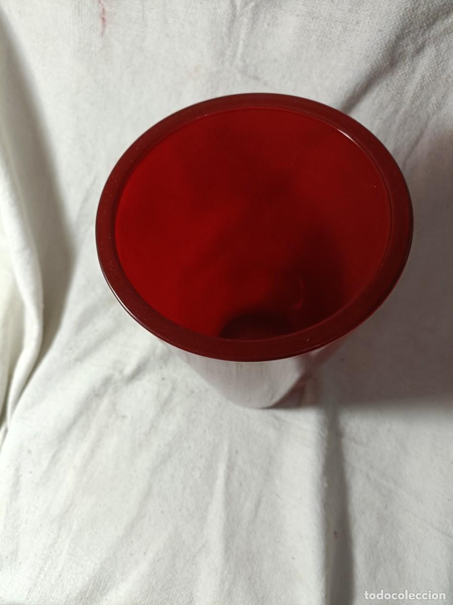 Antig&uuml;edades: Bonito jarr&oacute;n en cristal rojo - Foto 3