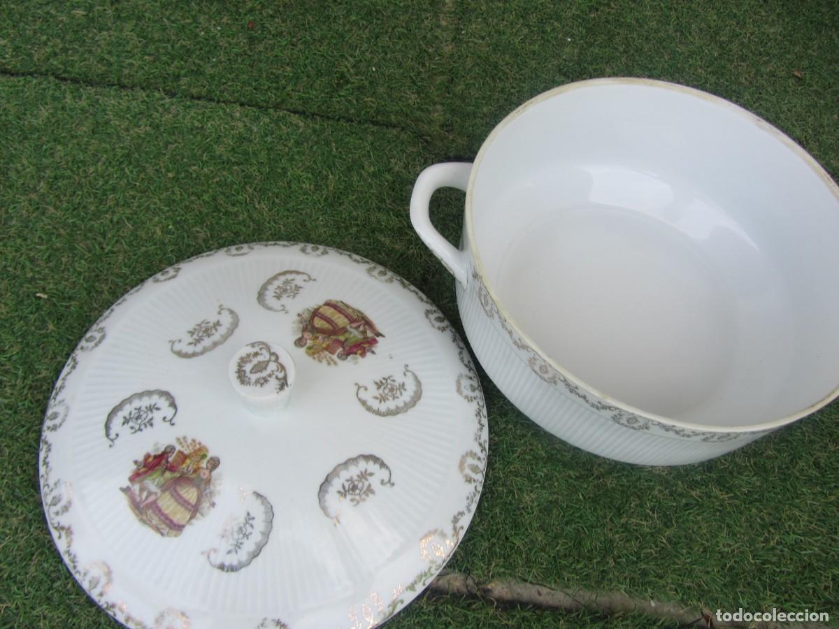 Antig&uuml;edades: Sopera porcelana Francesa - Foto 3