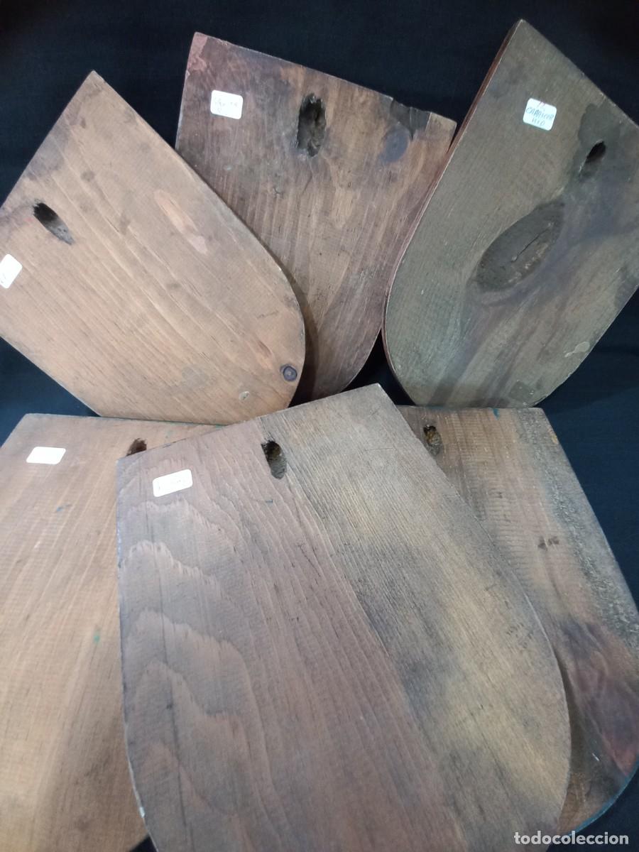 Antig&uuml;edades: RELIEVES-PANOPLIA &uml;12 hor&oacute;scopos&uml; madera - Foto 15