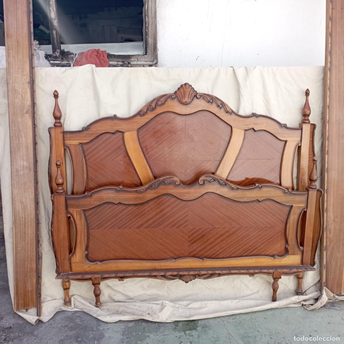 Antig&uuml;edades: cama de 130 cm madera - Foto 2