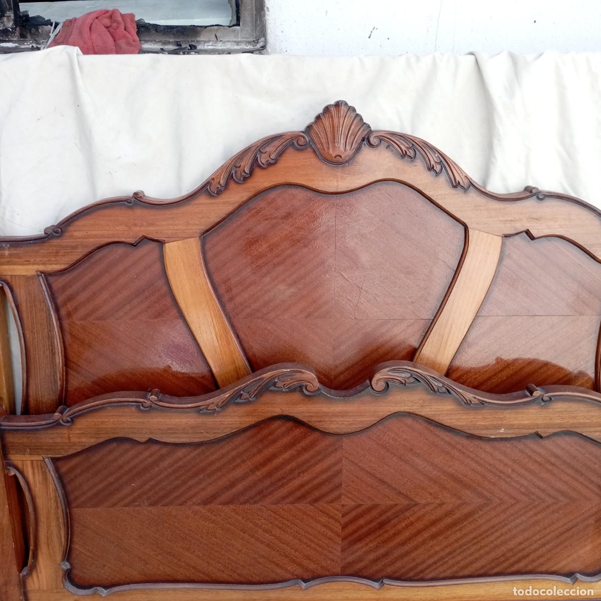 Antig&uuml;edades: cama de 130 cm madera - Foto 3