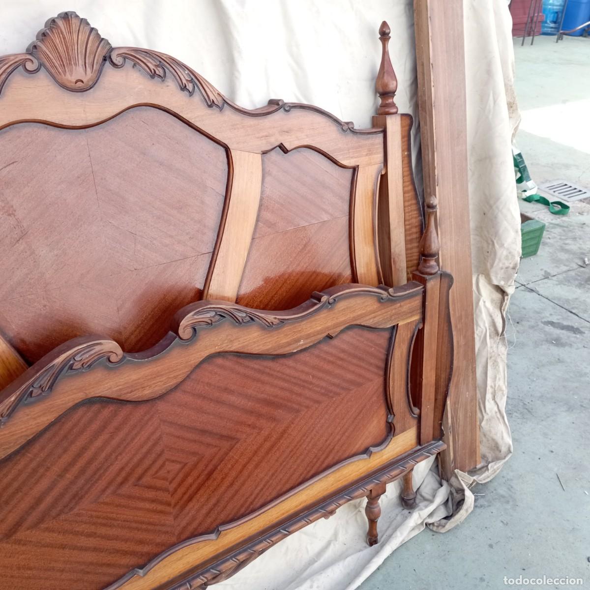 Antig&uuml;edades: cama de 130 cm madera - Foto 5