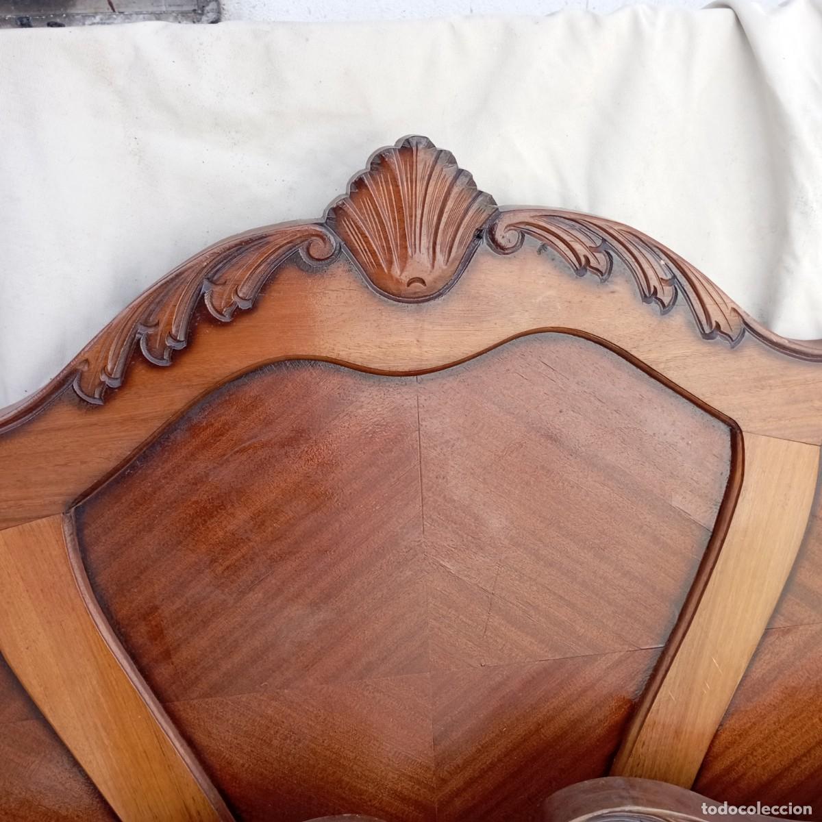 Antig&uuml;edades: cama de 130 cm madera - Foto 6