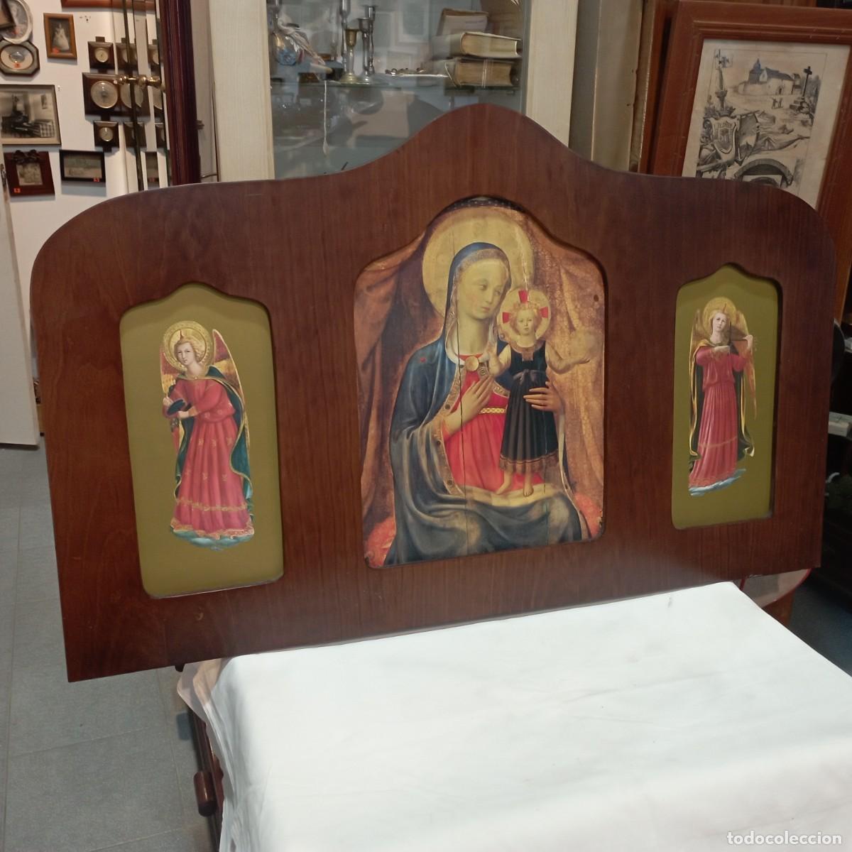 Antig&uuml;edades: triptico religioso de madera - Foto 1