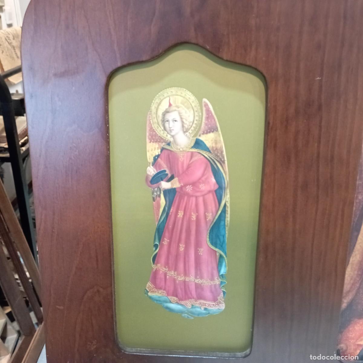 Antig&uuml;edades: triptico religioso de madera - Foto 3