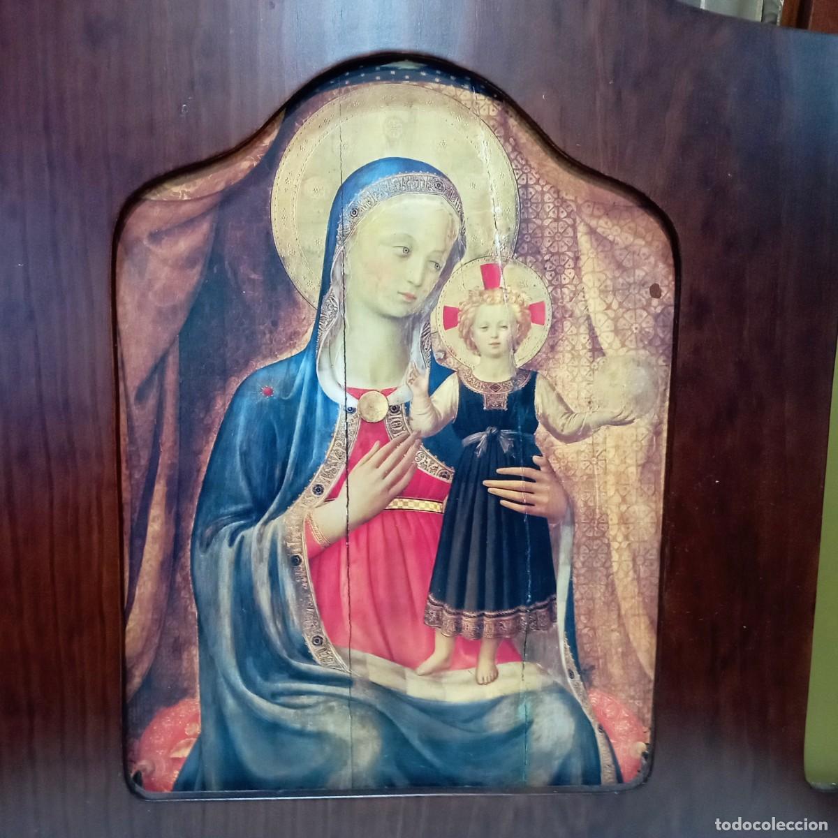Antig&uuml;edades: triptico religioso de madera - Foto 6