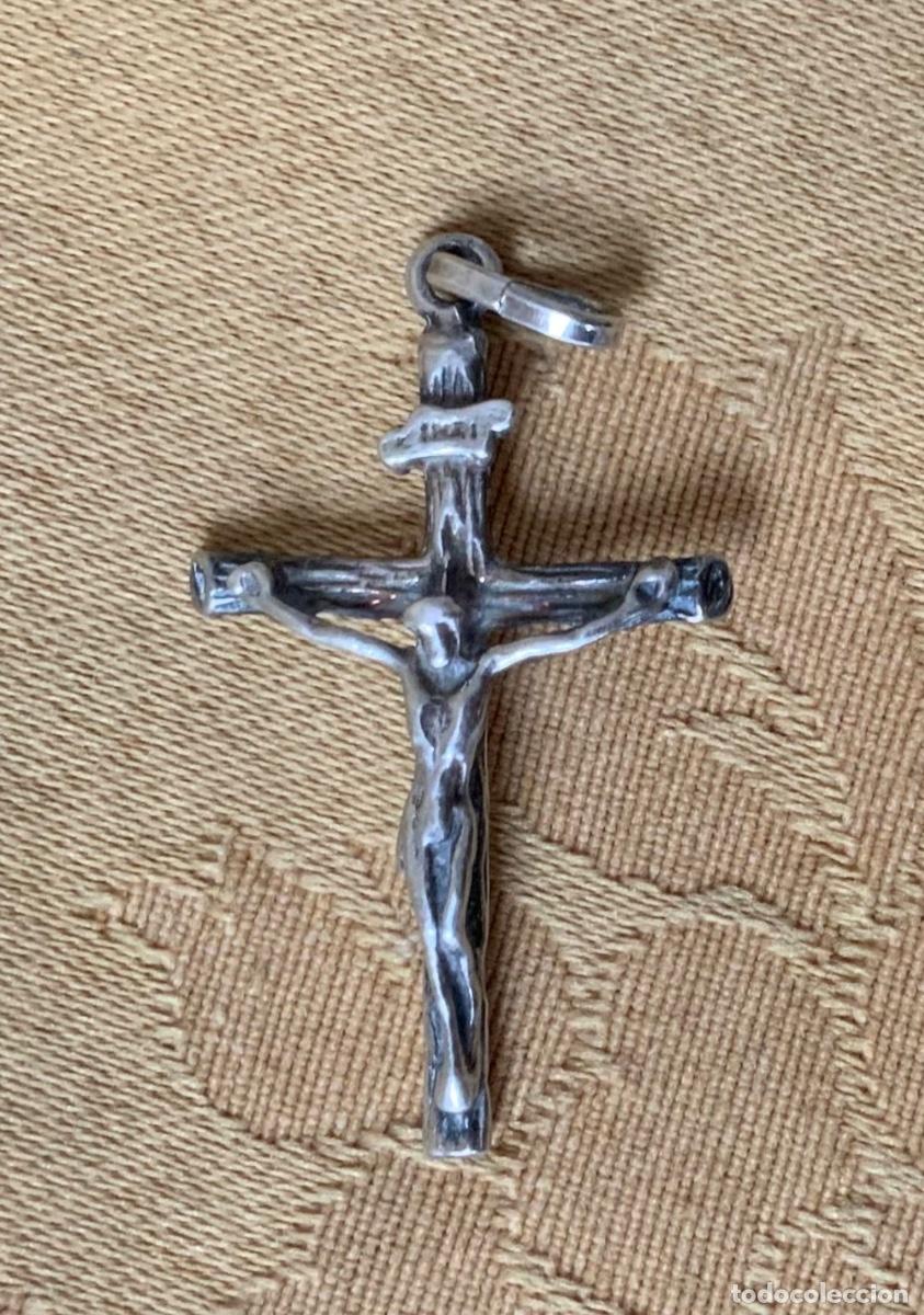Antig&uuml;edades: COLGANTE CRUZ DE PLATA - Foto 3