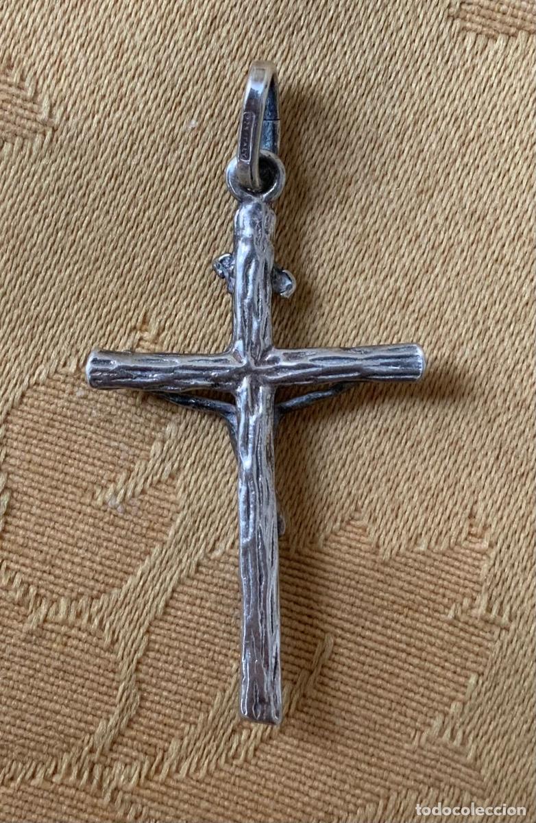 Antig&uuml;edades: COLGANTE CRUZ DE PLATA - Foto 6