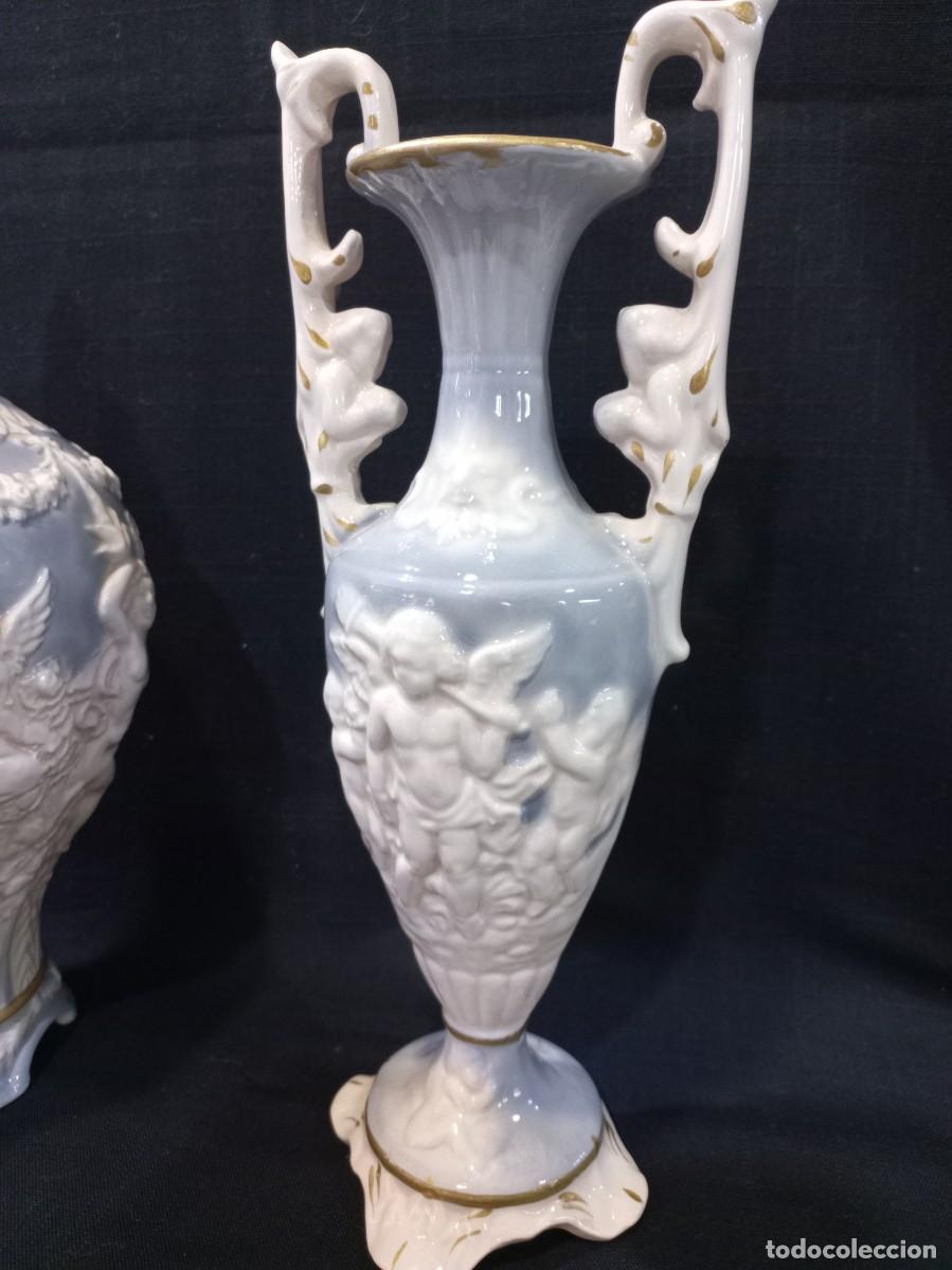 Antig&uuml;edades: TIBOR Y &Aacute;NFORAS (CAPODIMONTE) azul - Foto 5