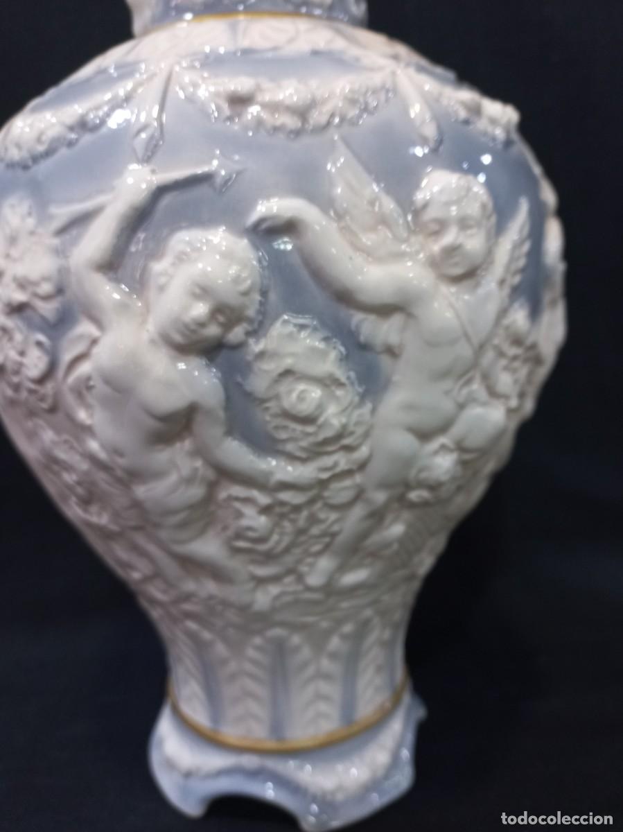 Antig&uuml;edades: TIBOR Y &Aacute;NFORAS (CAPODIMONTE) azul - Foto 6