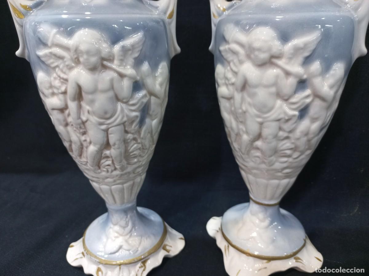 Antig&uuml;edades: TIBOR Y &Aacute;NFORAS (CAPODIMONTE) azul - Foto 14