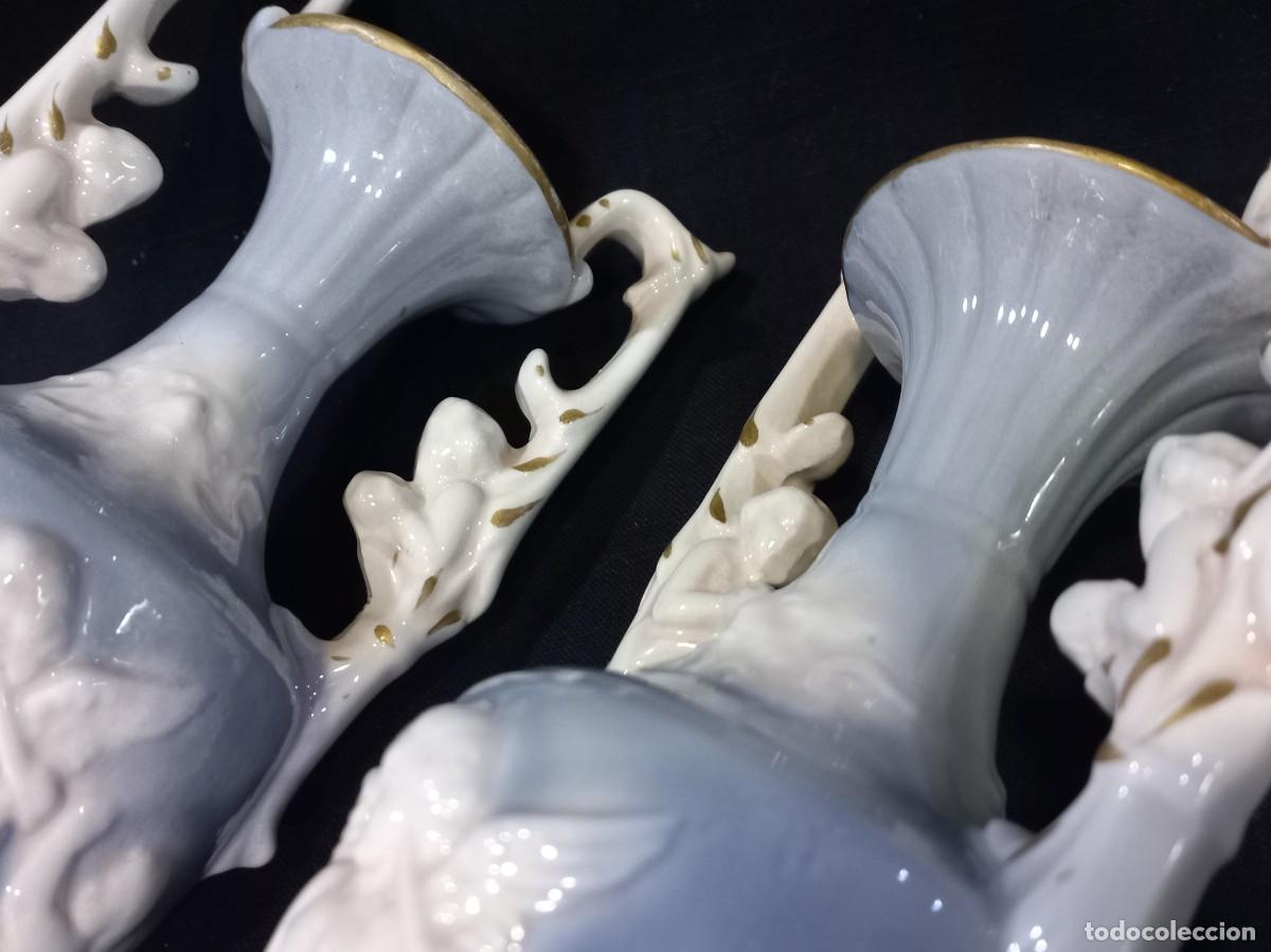 Antig&uuml;edades: TIBOR Y &Aacute;NFORAS (CAPODIMONTE) azul - Foto 15