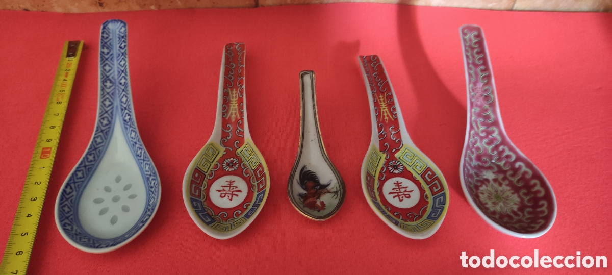 Antig&uuml;edades: JUEGO DE CUCHARAS CHINAS - Foto 3