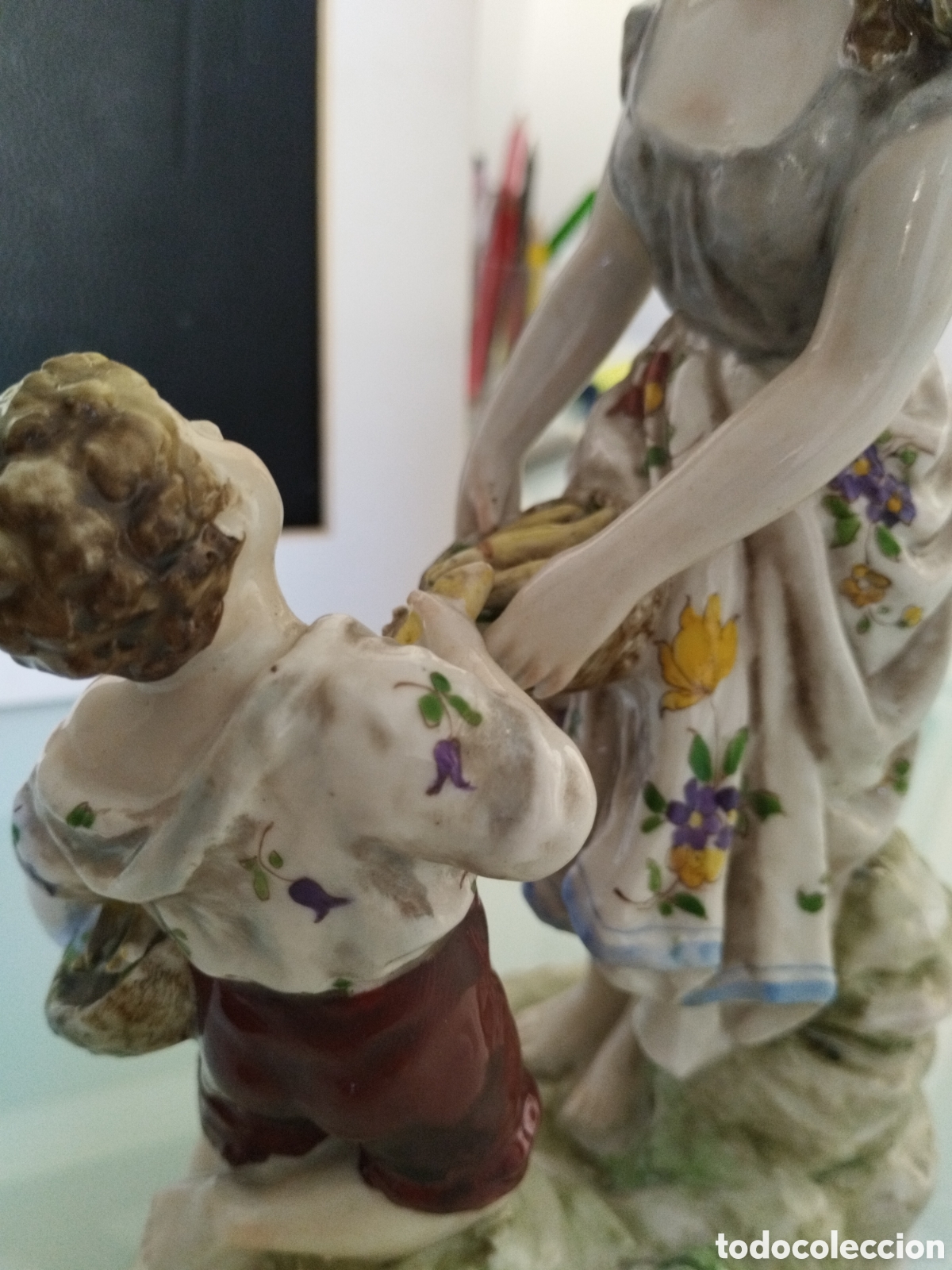 Antig&uuml;edades: * PORCELANA NUMERADA.20 CM.(Rf:G/A*) - Foto 8