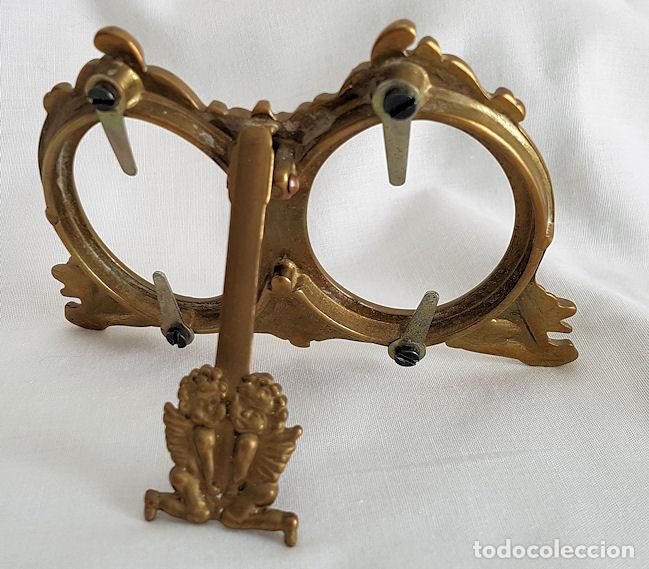 Antig&uuml;edades: PORTAFOTOS DOBLE EN BRONCE - Foto 2