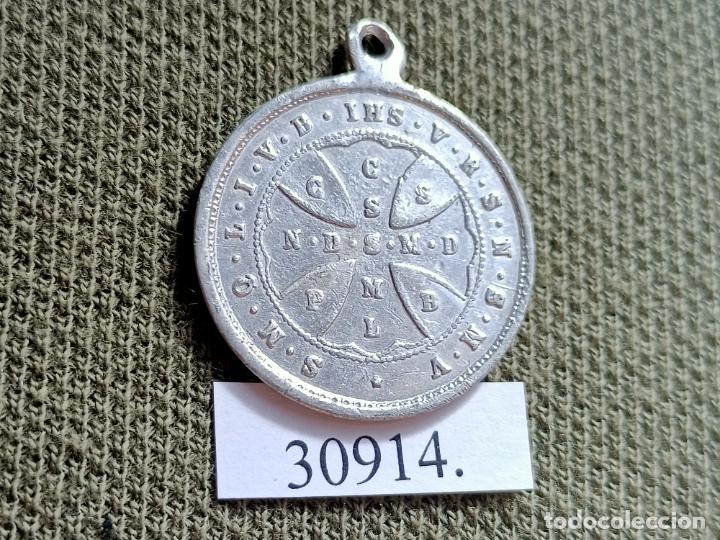 Antig&uuml;edades: Medalla religiosa, San Benedicto - Foto 2