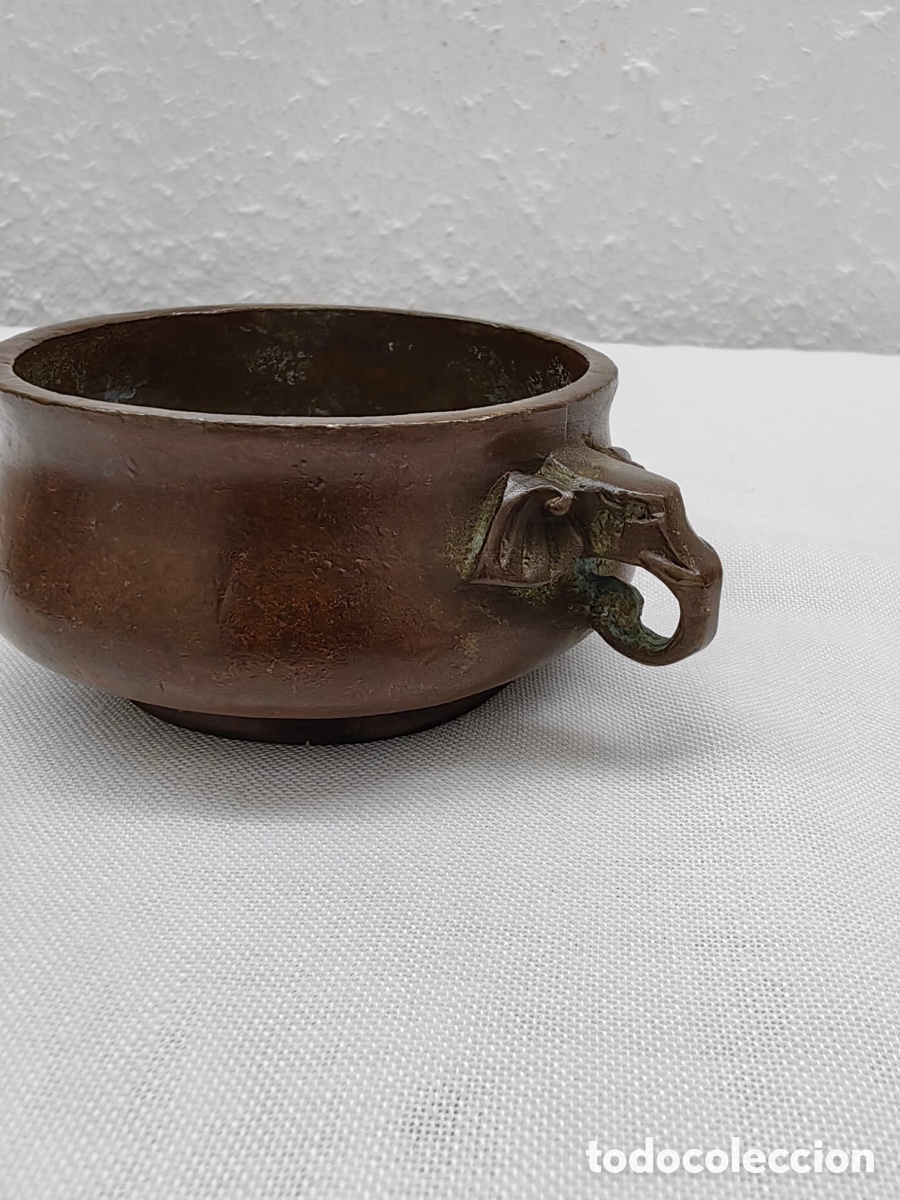 Antig&uuml;edades: Incensario de bronce chino - Foto 5