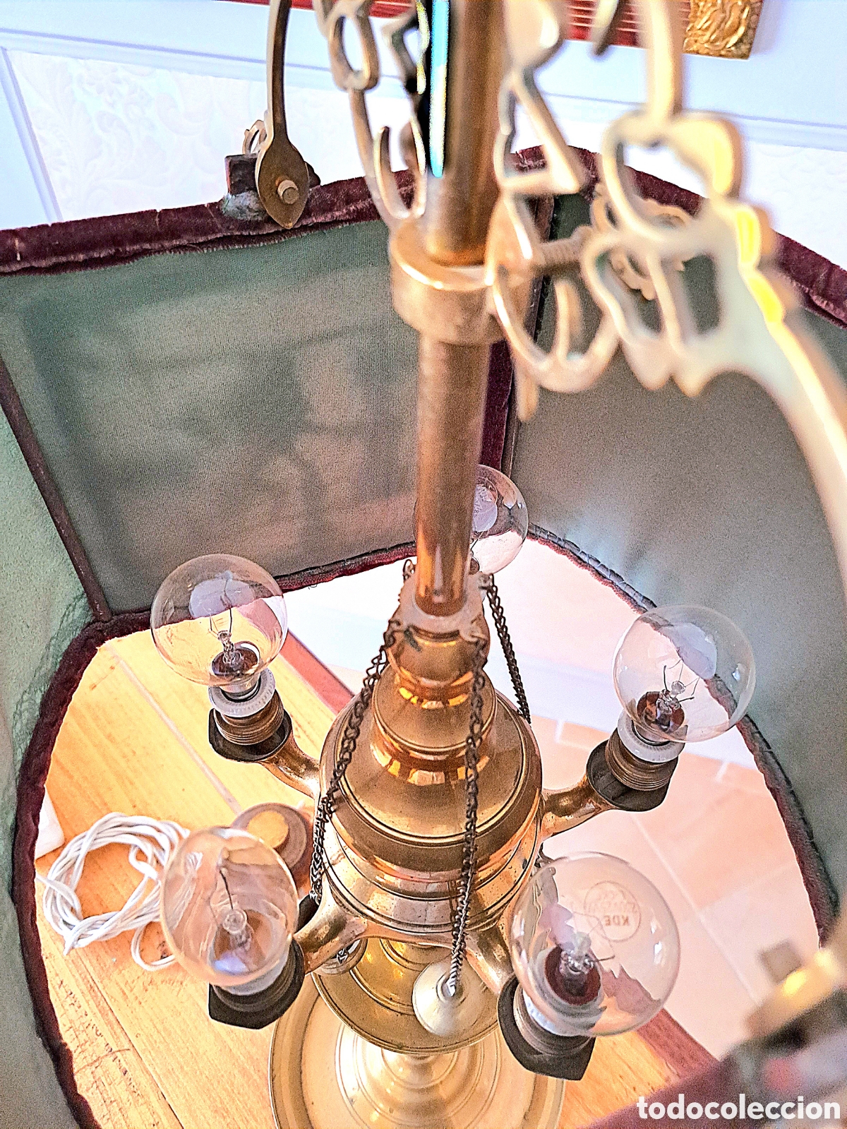 Antig&uuml;edades: Velon de aceite original del xix - Foto 6