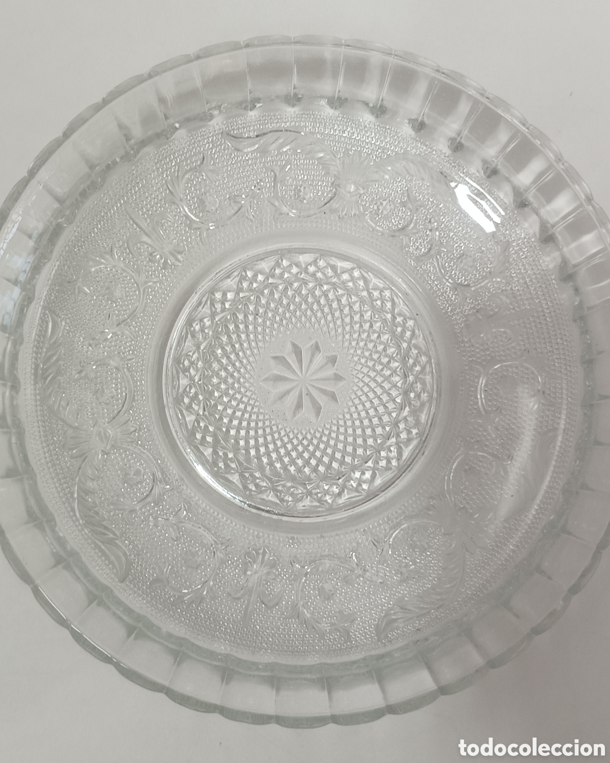Antig&uuml;edades: CENTRO DE MESA O FRUTERO CRISTAL - Foto 4