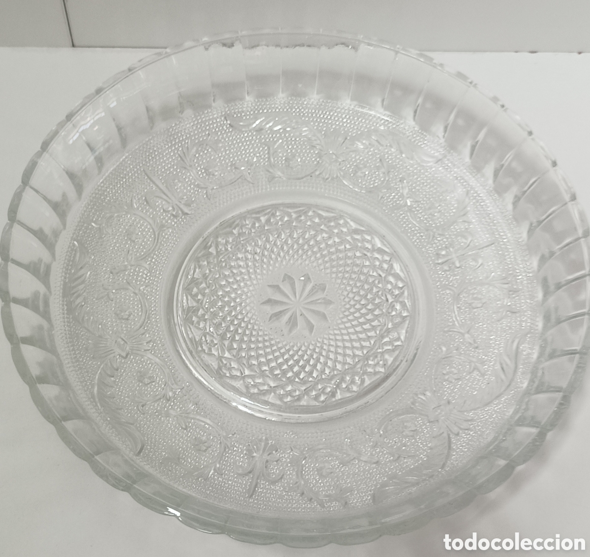Antig&uuml;edades: CENTRO DE MESA O FRUTERO CRISTAL - Foto 5