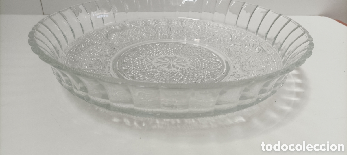 Antig&uuml;edades: CENTRO DE MESA O FRUTERO CRISTAL - Foto 1