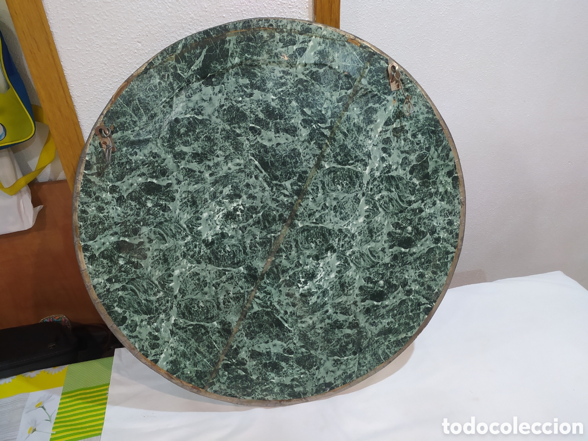Antig&uuml;edades: Antiguo espejo de madera forrado de esta&ntilde;o - Foto 10