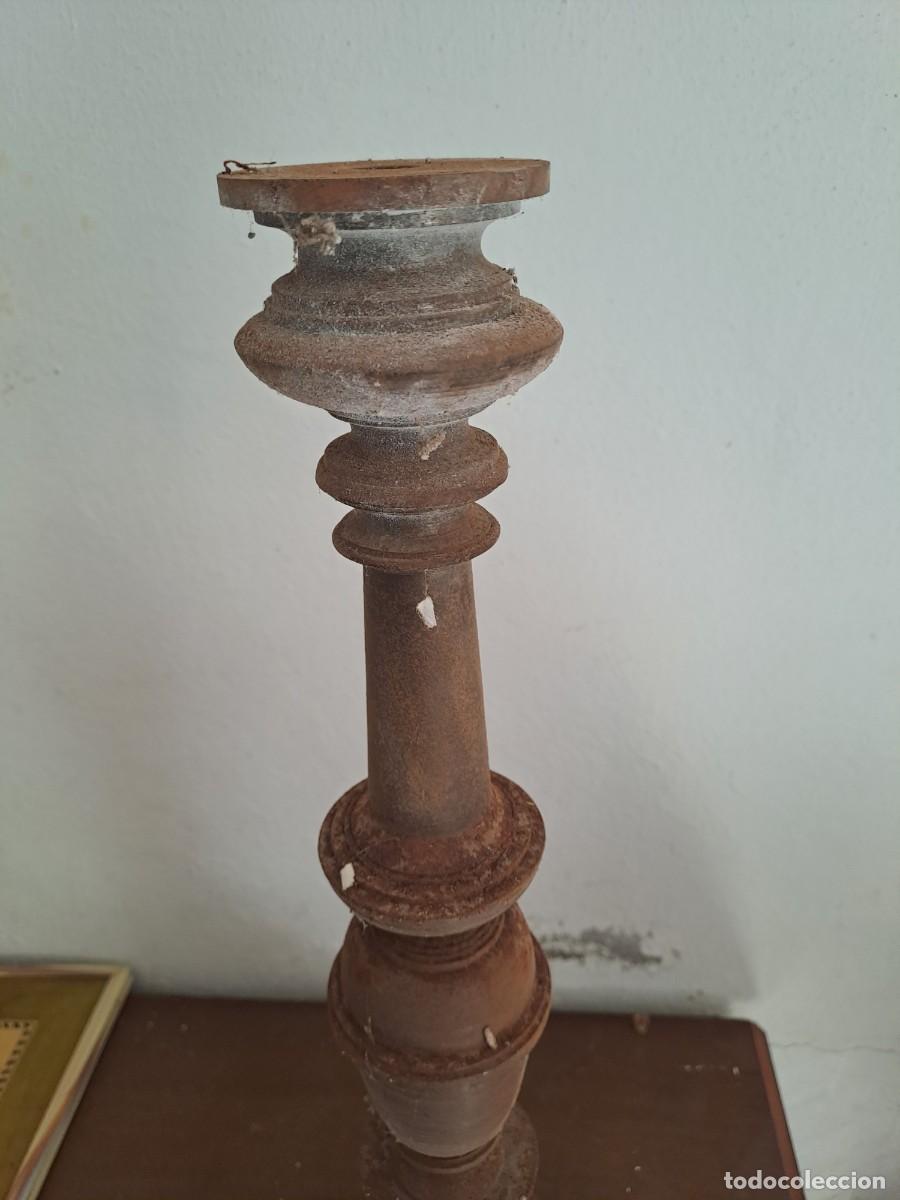 Antig&uuml;edades: Lampara de hierro macizo. - Foto 1