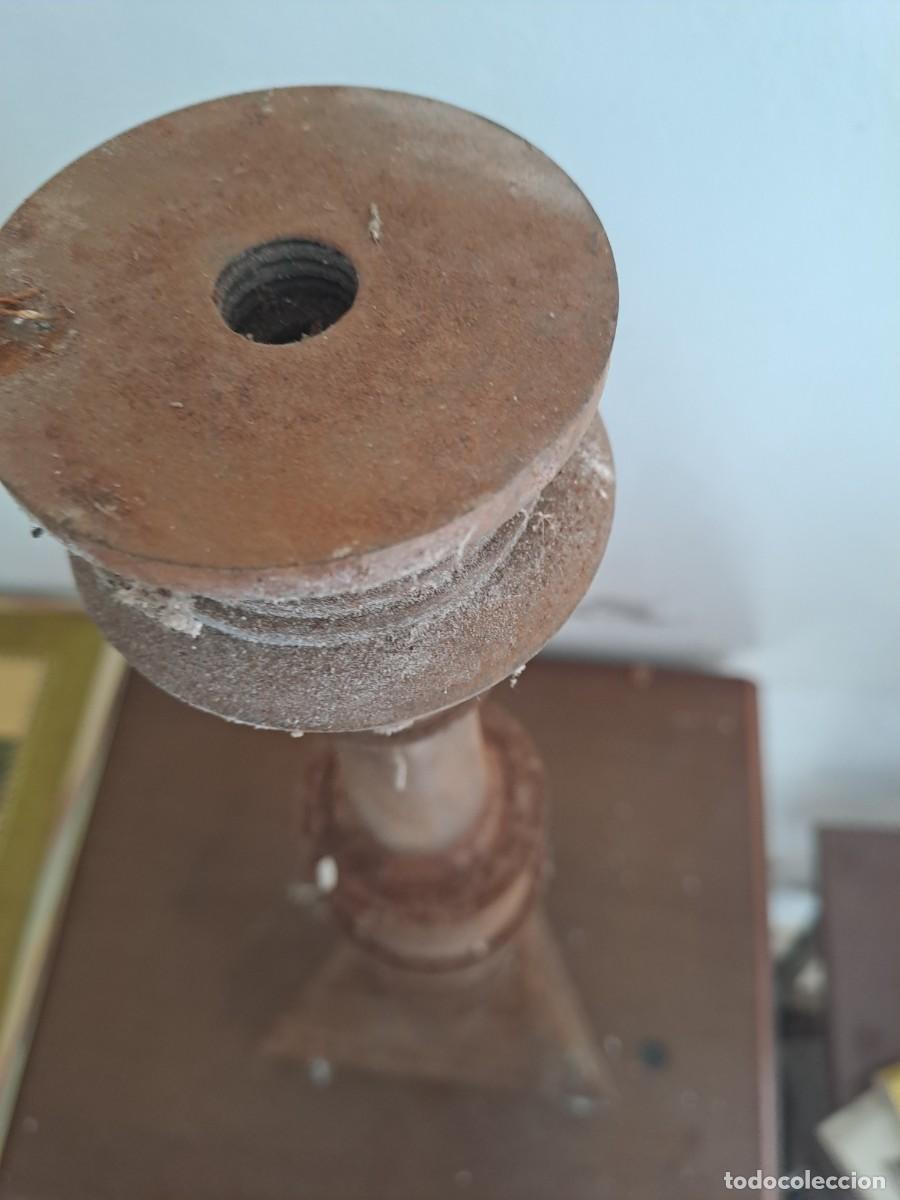 Antig&uuml;edades: Lampara de hierro macizo. - Foto 2