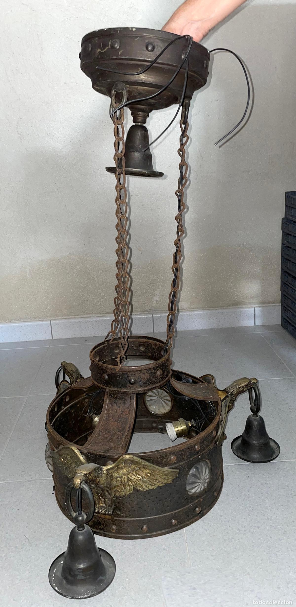 Antig&uuml;edades: L&aacute;mpara de techo modernista - Foto 1