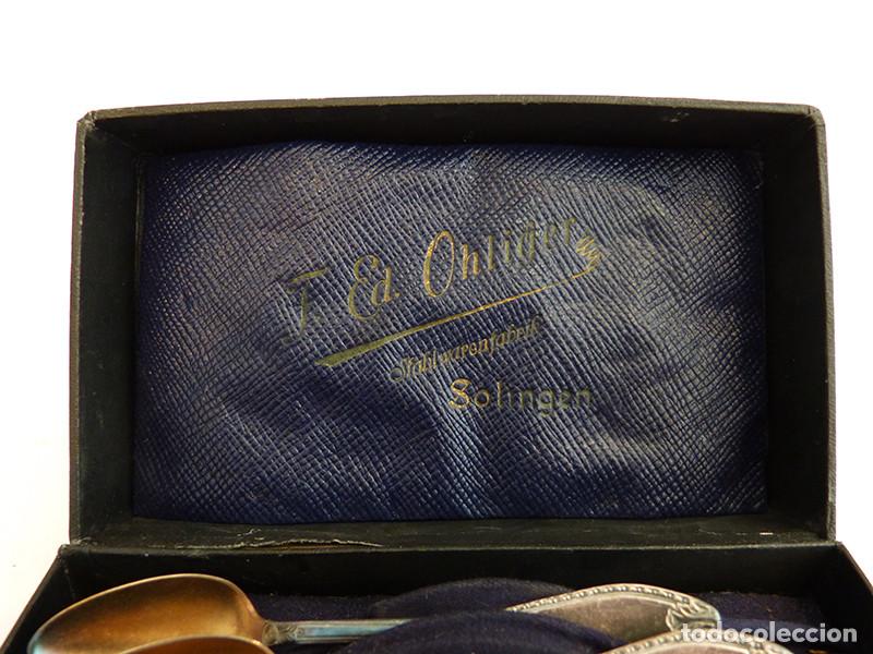 Antig&uuml;edades: Juego de 6 cucharitas de plata - Foto 3