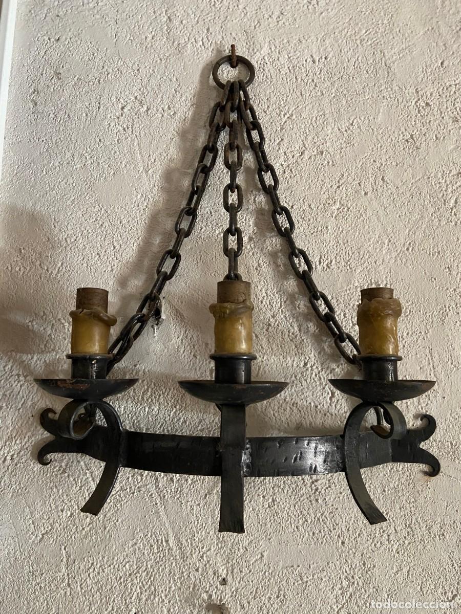 Antig&uuml;edades: Apliques pared antiguos de forja estilo Medieval. - Foto 2