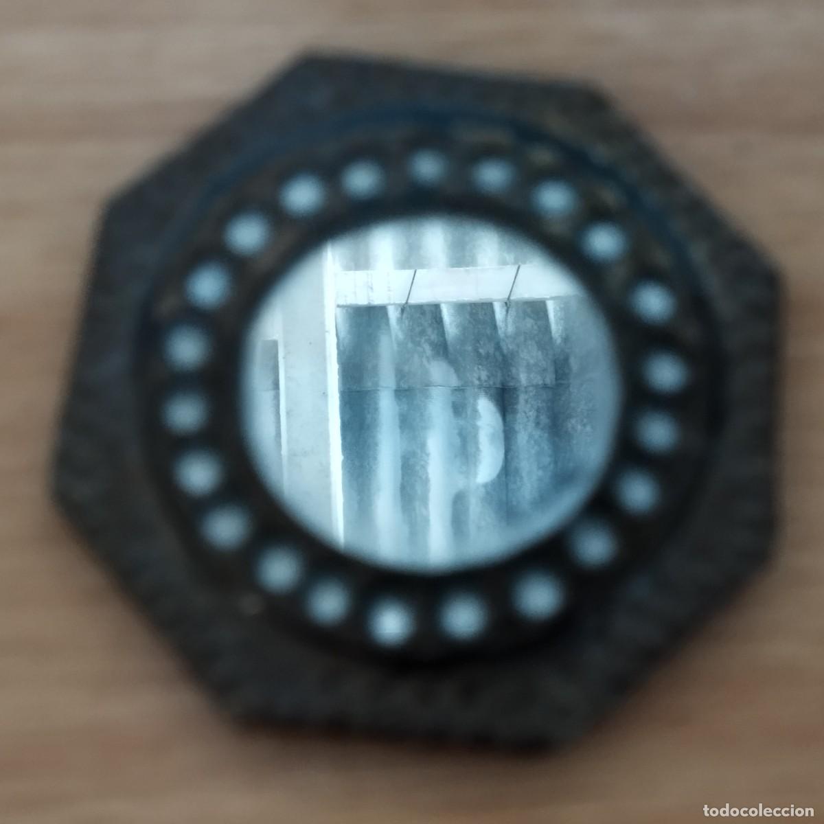 Antig&uuml;edades: ESPEJO METAL / 9 CM / CAL2CEN - Foto 1