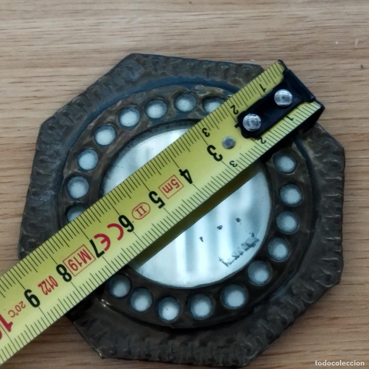Antig&uuml;edades: ESPEJO METAL / 9 CM / CAL2CEN - Foto 3