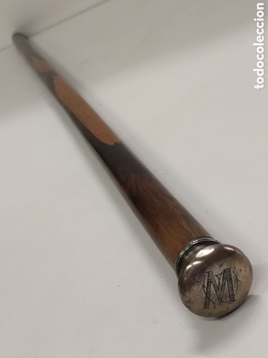 Antig&uuml;edades: Bast&oacute;n de mando plata - Foto 4