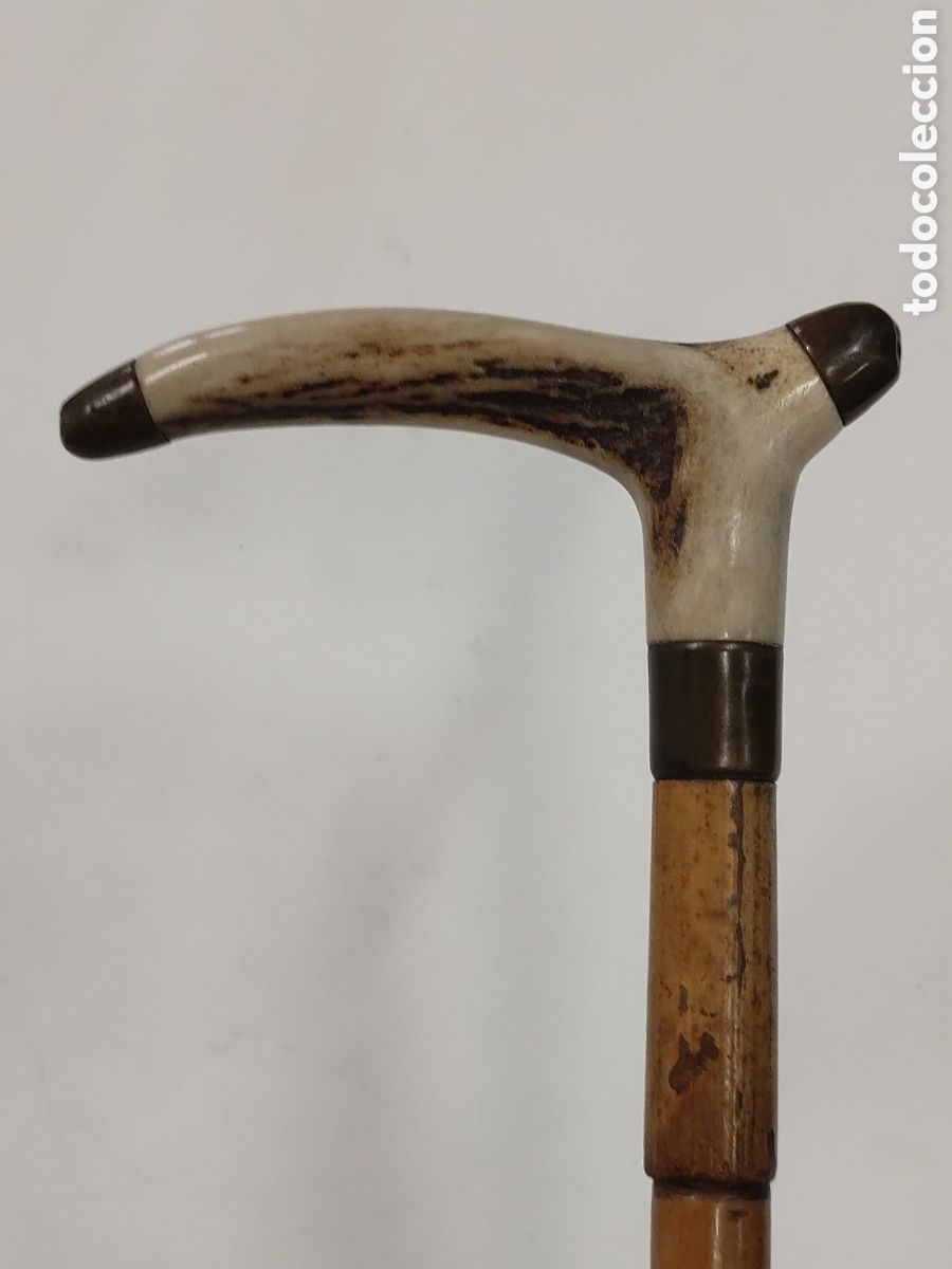 Antig&uuml;edades: Bast&oacute;n cuerno, ca&ntilde;a y bronce - Foto 1