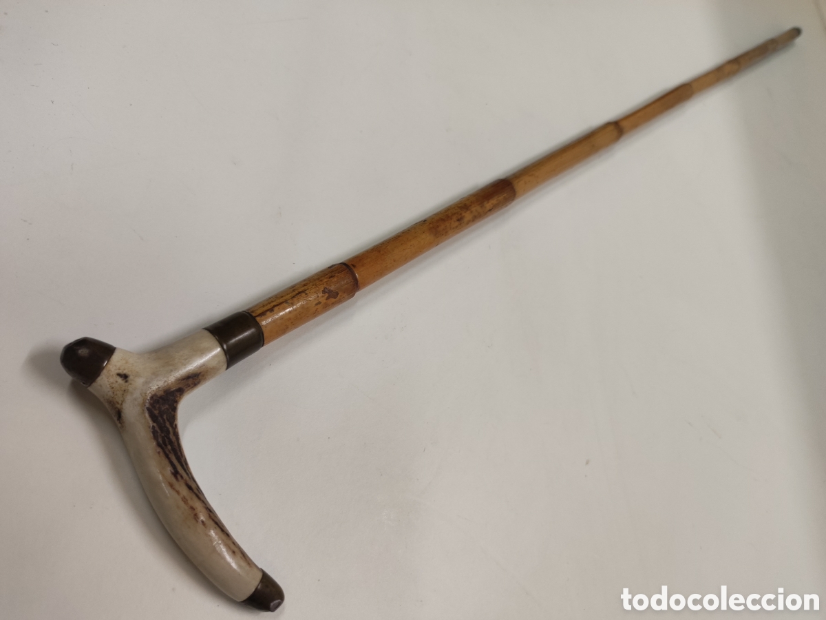 Antig&uuml;edades: Bast&oacute;n cuerno, ca&ntilde;a y bronce - Foto 4