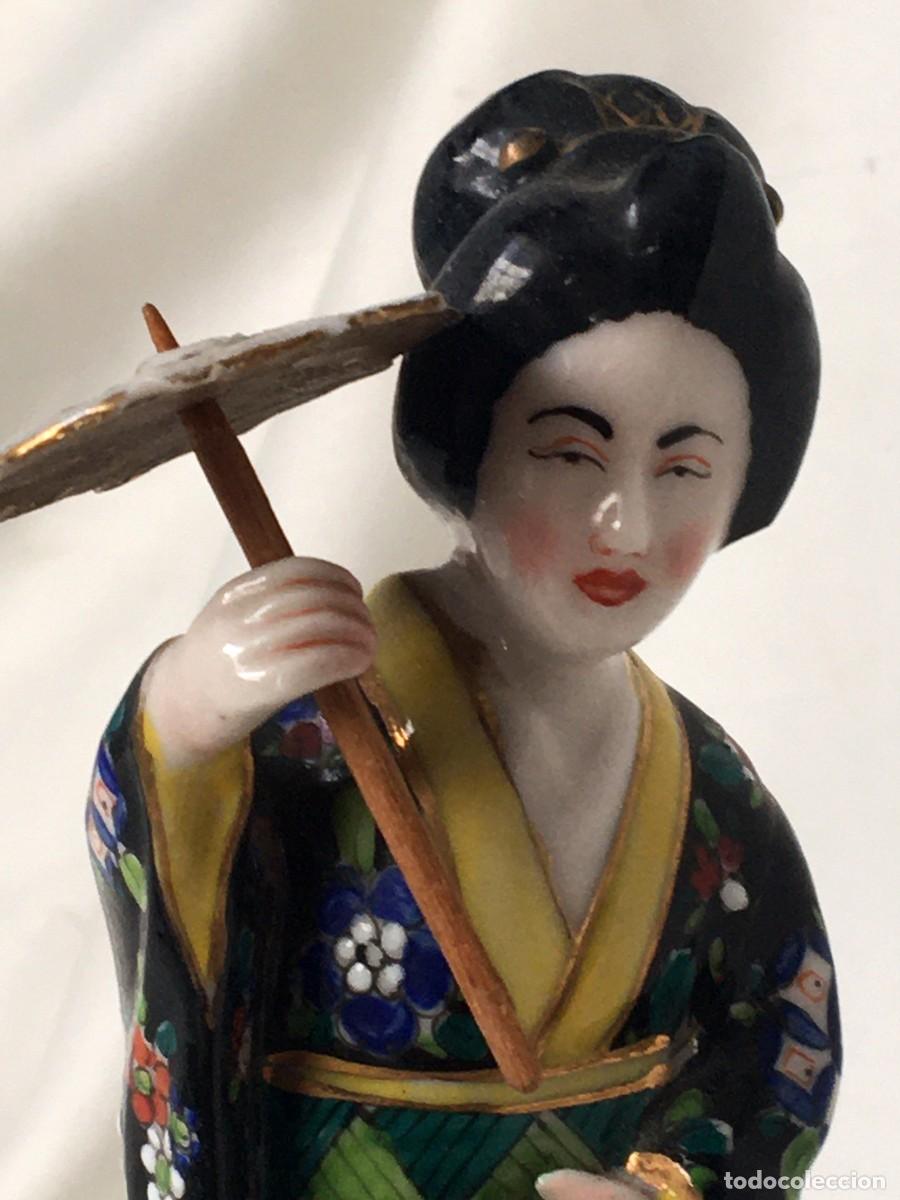 Antig&uuml;edades: Figura de mujer japonesa - Foto 2
