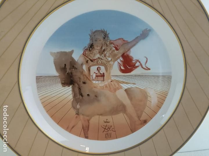 Antig&uuml;edades: Antiguo gran plato de Dal&iacute;, serie limitada, numerado - Foto 3