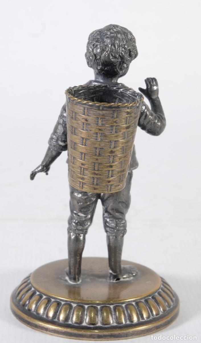 Antig&uuml;edades: Palillero en metal plateado - Foto 4
