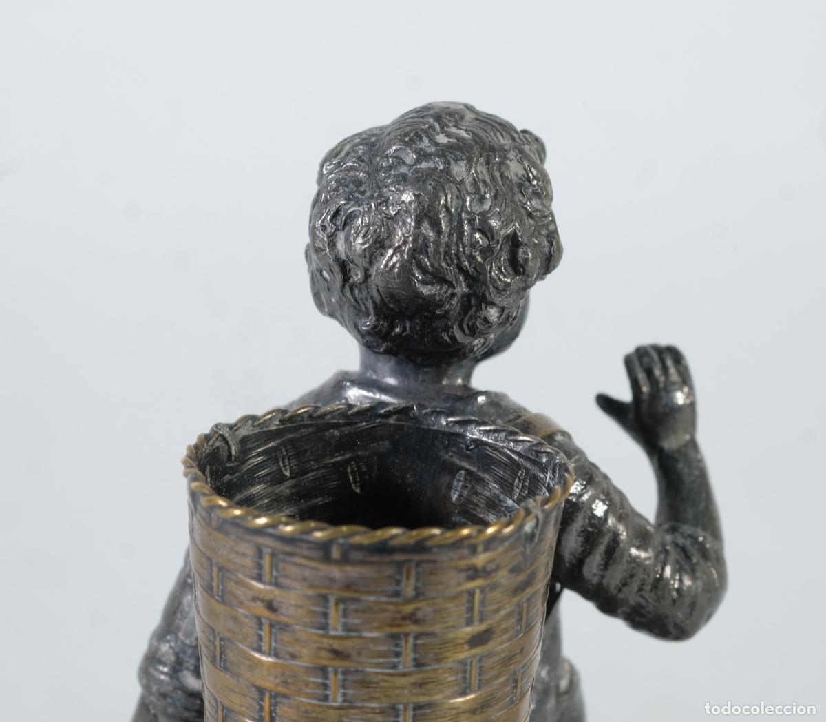 Antig&uuml;edades: Palillero en metal plateado - Foto 8