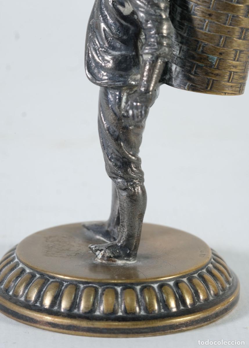 Antig&uuml;edades: Palillero en metal plateado - Foto 11