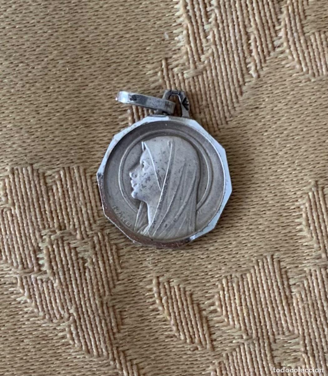 Antig&uuml;edades: MEDALLA PLATA VIRGEN LOURDES - Foto 3