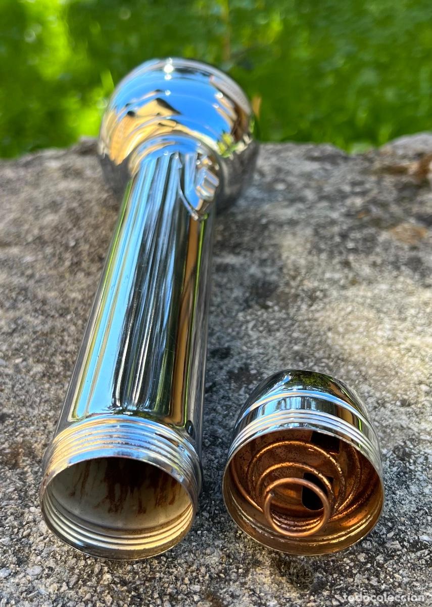 Antig&uuml;edades: Gran linterna cromada marca Winchester - 26 cms. de longitud - Foto 5