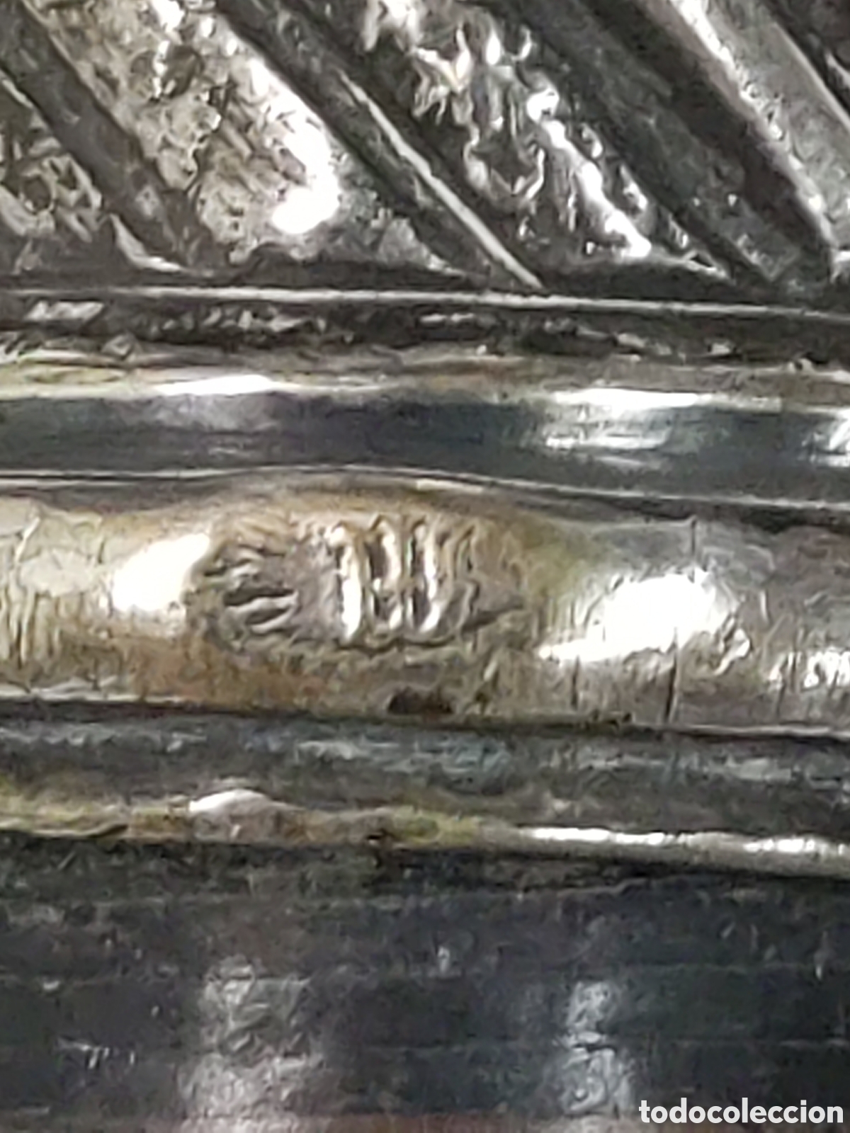 Antig&uuml;edades: Bast&oacute;n de naipes plata - Foto 9