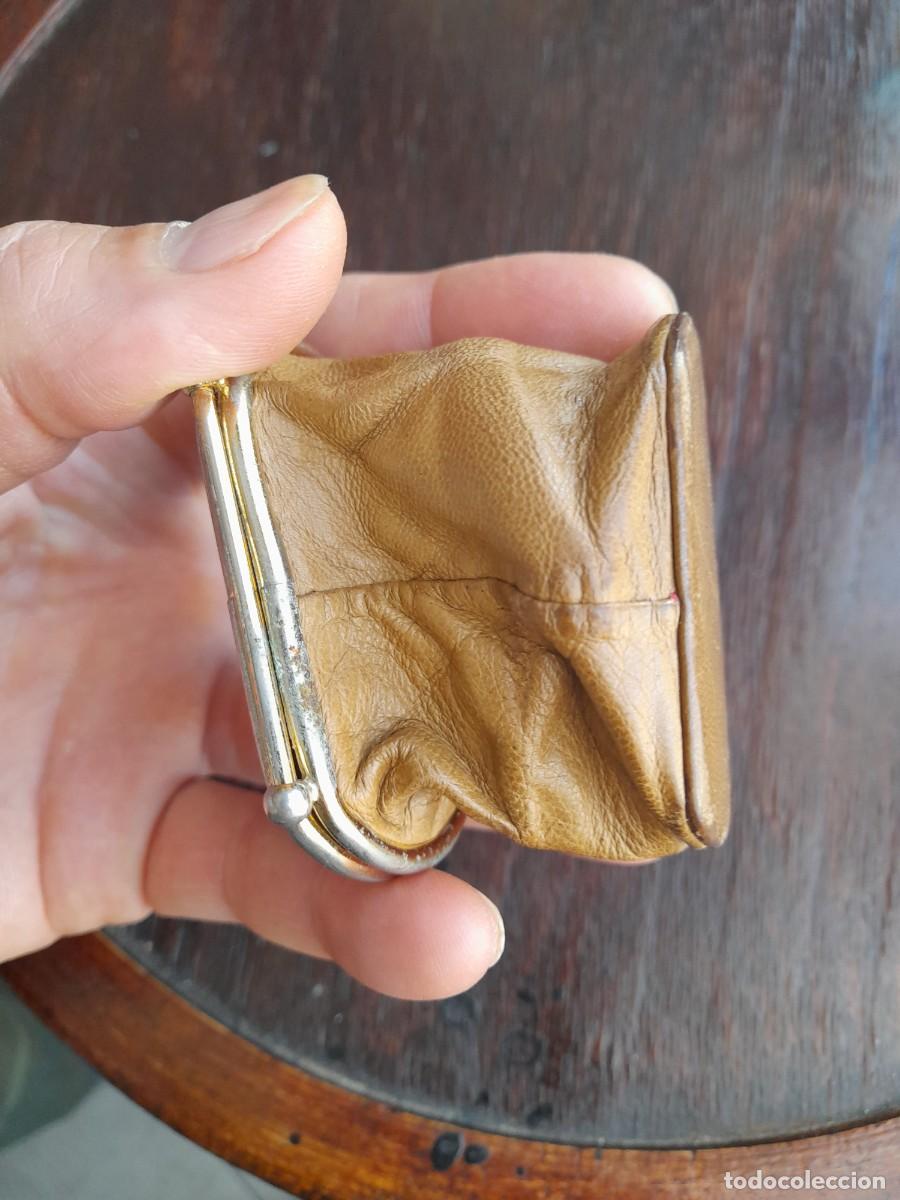 Antig&uuml;edades: Monedero de piel d&eacute;cada de los 50 - Foto 7