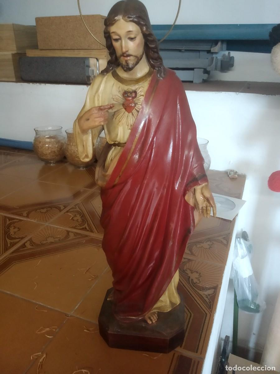 Antig&uuml;edades: Imagen religiosa. Sagrado Coraaz&oacute;n. - Foto 1