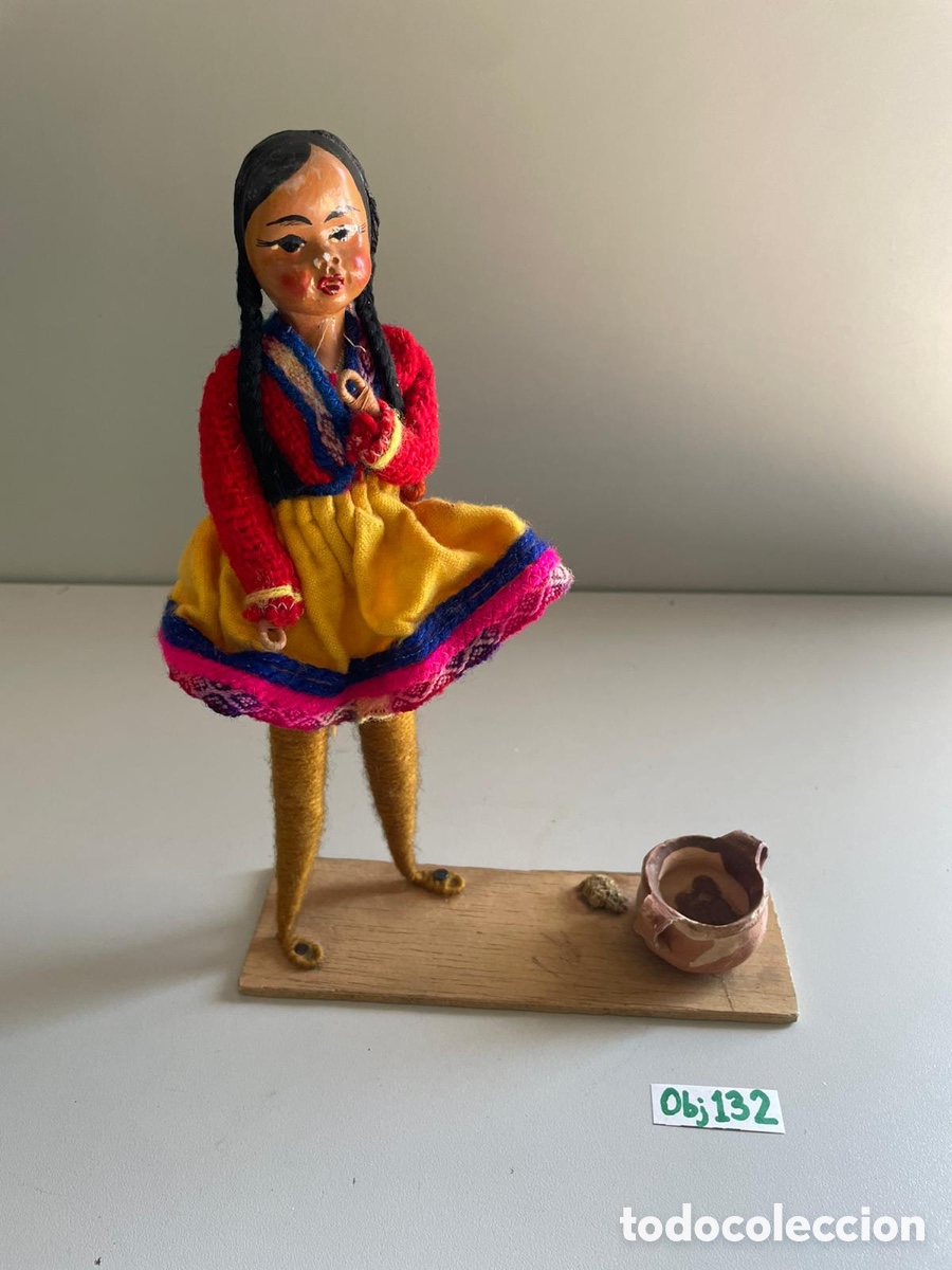 Antig&uuml;edades: Mu&ntilde;eca peruana antigua - Foto 1